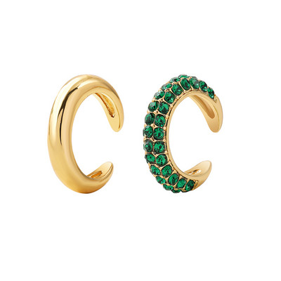 2022 új divatos gyöngy fülmandzsetta Bohemia egymásra rakható C alakú CZ strasszos kis füldugók csíptetős fülbevalók nőknek esküvői ékszerek