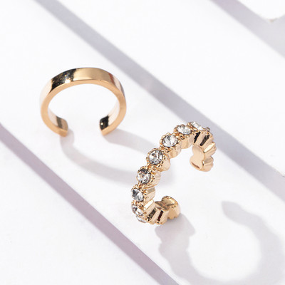 2022 új divatos gyöngy fülmandzsetta Bohemia egymásra rakható C alakú CZ strasszos kis füldugók csíptetős fülbevalók nőknek esküvői ékszerek