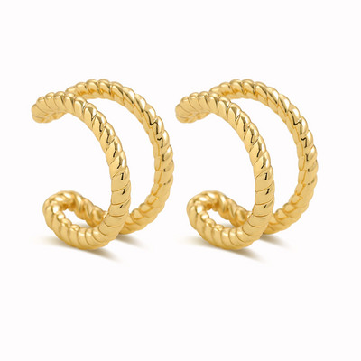 2022 új divatos gyöngy fülmandzsetta Bohemia egymásra rakható C alakú CZ strasszos kis füldugók csíptetős fülbevalók nőknek esküvői ékszerek