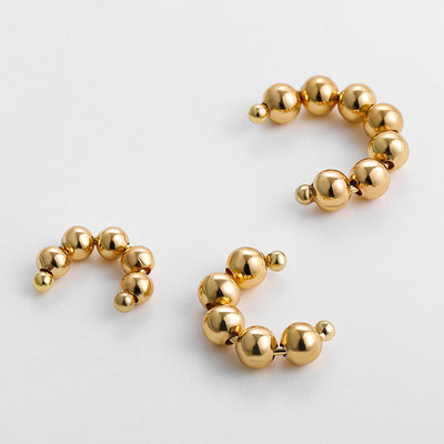 2022 új divatos gyöngy fülmandzsetta Bohemia egymásra rakható C alakú CZ strasszos kis füldugók csíptetős fülbevalók nőknek esküvői ékszerek