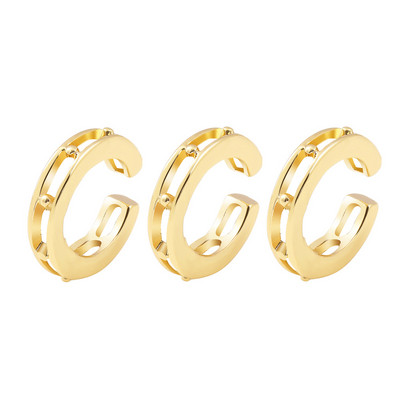 2022 új divatos gyöngy fülmandzsetta Bohemia egymásra rakható C alakú CZ strasszos kis füldugók csíptetős fülbevalók nőknek esküvői ékszerek