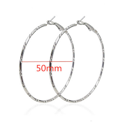 40 mm 60 mm 70 mm 80 mm преувеличават големи гладки кръгли обеци с обръч Brincos Прости парти кръгли обеци за жени Бижута
