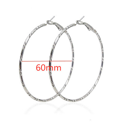 40 mm 60 mm 70 mm 80 mm преувеличават големи гладки кръгли обеци с обръч Brincos Прости парти кръгли обеци за жени Бижута
