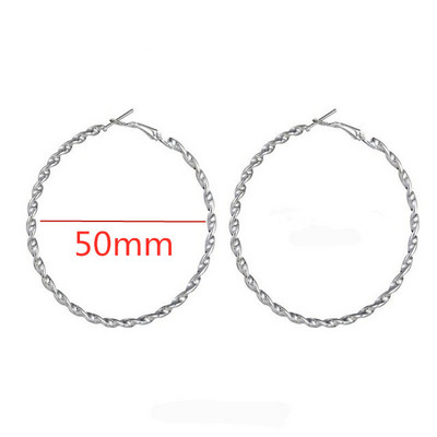 40 mm 60 mm 70 mm 80 mm преувеличават големи гладки кръгли обеци с обръч Brincos Прости парти кръгли обеци за жени Бижута