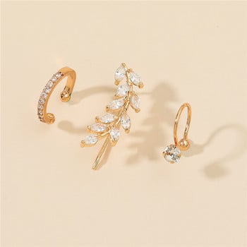 Bohemian NO Piercing Crystal Rhinestone Ear Cuff Stud Clip Earrings for Women Trendy Earrings Κοσμήματα μπιζού