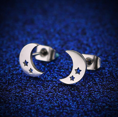 Oly2u Big Star Earrings Punk Stud Earrings Simplicity Rozsdamentes acél fülbevaló Női Ékszer 2019 Nagyker Oorbellen