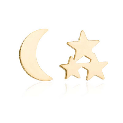 Oly2u Big Star Earrings Punk Stud Earrings Simplicity Rozsdamentes acél fülbevaló Női Ékszer 2019 Nagyker Oorbellen