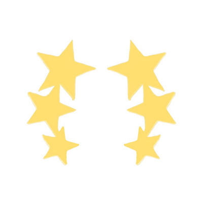 Oly2u Big Star Earrings Punk Stud Earrings Simplicity Rozsdamentes acél fülbevaló Női Ékszer 2019 Nagyker Oorbellen