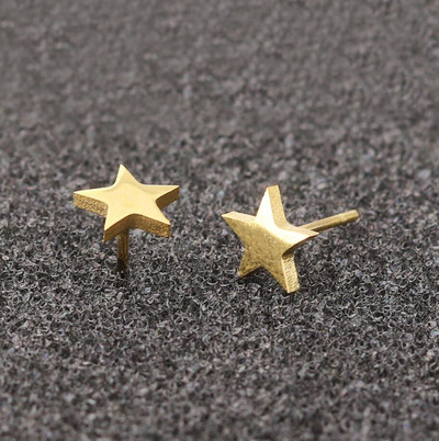 Oly2u Big Star Earrings Punk Stud Earrings Simplicity Rozsdamentes acél fülbevaló Női Ékszer 2019 Nagyker Oorbellen