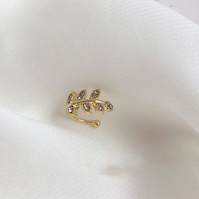 Cercei cu clemă în cruce de modă pentru femei, fete, perle drăguțe din zirconiu cubic, manșetă pentru cartilaj urechi fără piercing Set de bijuterii