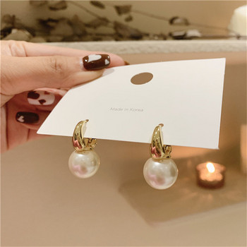 2022 Νέα χαριτωμένα μαργαριταρένια σκουλαρίκια με κρίκους για γυναίκες χρυσό χρώμα Μινιμαλιστικό μικροσκοπικά κοσμήματα μόδας Huggies Hoops