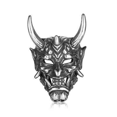 Retro Punk Muški Prsten Demonski Kostur Hip Hop Rock Lokomotiva Prsten Titan Čelična Legura Drevna Srebrna Boja Prsten Ženski Nakit