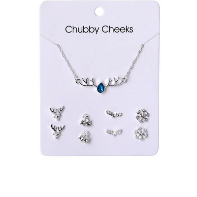 VKME koreai női fülbevaló kereszt nyaklánc ékszer készletek női divatékszer 2021 kristály szív fülbevaló