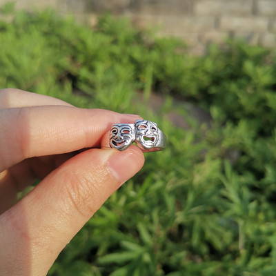 Lost Lady Eternal Snake Joker Poker Barb Wire Teddy Bear Black Happy Fack Love Banner Agy szívgyűrű