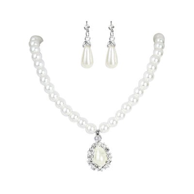 Κολιέ KUNIU Creative Χρυσό Χρώμα 1 Ζεύγος Σκουλαρίκια Γάμου Νυφικό Πέρλες Κοσμήματα Κυρία Γυναικείο σετ κοσμημάτων για γυναίκες