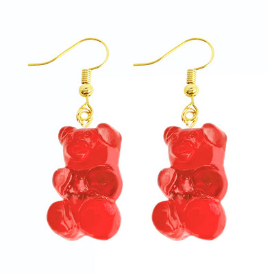 Γυναικείο σκουλαρίκι Ρητίνη Drop Αστείο προσαρμοσμένο χαριτωμένο δώρο για κορίτσια Eardrop Παιδιά Ζώο πάπια Βάτραχος κουνέλι Κουκουβάγια Cub Gummy Flamingo