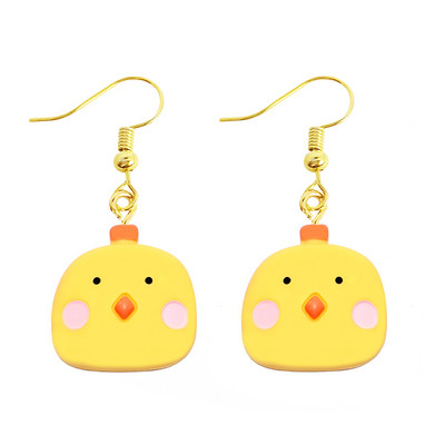 Γυναικείο σκουλαρίκι Ρητίνη Drop Αστείο προσαρμοσμένο χαριτωμένο δώρο για κορίτσια Eardrop Παιδιά Ζώο πάπια Βάτραχος κουνέλι Κουκουβάγια Cub Gummy Flamingo