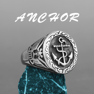 Nordic Viking Inel din oțel inoxidabil Ancoră Busolă Arborele vieții Viking Rune Wolf Bărbați și femei Inel Fabrică de bijuterii cu ridicata