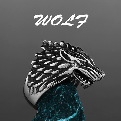 Nordic Viking Inel din oțel inoxidabil Ancoră Busolă Arborele vieții Viking Rune Wolf Bărbați și femei Inel Fabrică de bijuterii cu ridicata
