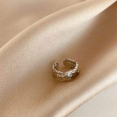 AOMU Inele cu strass cu cristale placate cu aur, baroc, vintage, colorate, geometrice, neregulate, franceze, din aur, pentru femei