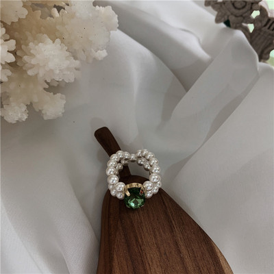 AOMU Inele cu strass cu cristale placate cu aur, baroc, vintage, colorate, geometrice, neregulate, franceze, din aur, pentru femei