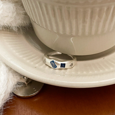 AOMU Inele cu strass cu cristale placate cu aur, baroc, vintage, colorate, geometrice, neregulate, franceze, din aur, pentru femei