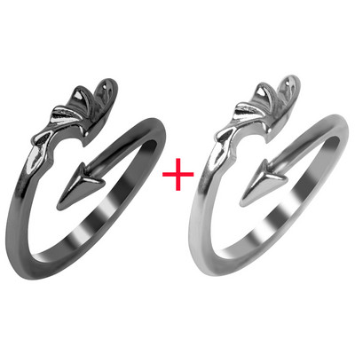 Prsteni s mačjim ušima Otvorenog dizajna, slatki otisci stopala, modni nakitni prsten za žene, mlade djevojke, djetetu, poklon, podesivi životinjski prsten