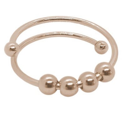 Skyrim rozsdamentes acél forgó gyöngyök szorongásgátló gyűrűk állítható stresszoldó gyűrűk nőknek férfiaknak 2023 divatékszer ajándék