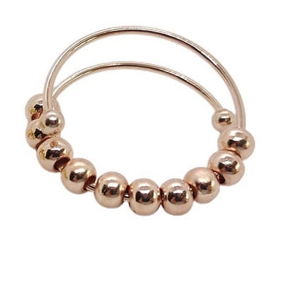 Skyrim rozsdamentes acél forgó gyöngyök szorongásgátló gyűrűk állítható stresszoldó gyűrűk nőknek férfiaknak 2023 divatékszer ajándék