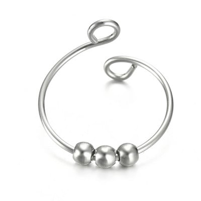 Skyrim rozsdamentes acél forgó gyöngyök szorongásgátló gyűrűk állítható stresszoldó gyűrűk nőknek férfiaknak 2023 divatékszer ajándék