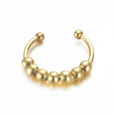 Skyrim rozsdamentes acél forgó gyöngyök szorongásgátló gyűrűk állítható stresszoldó gyűrűk nőknek férfiaknak 2023 divatékszer ajándék