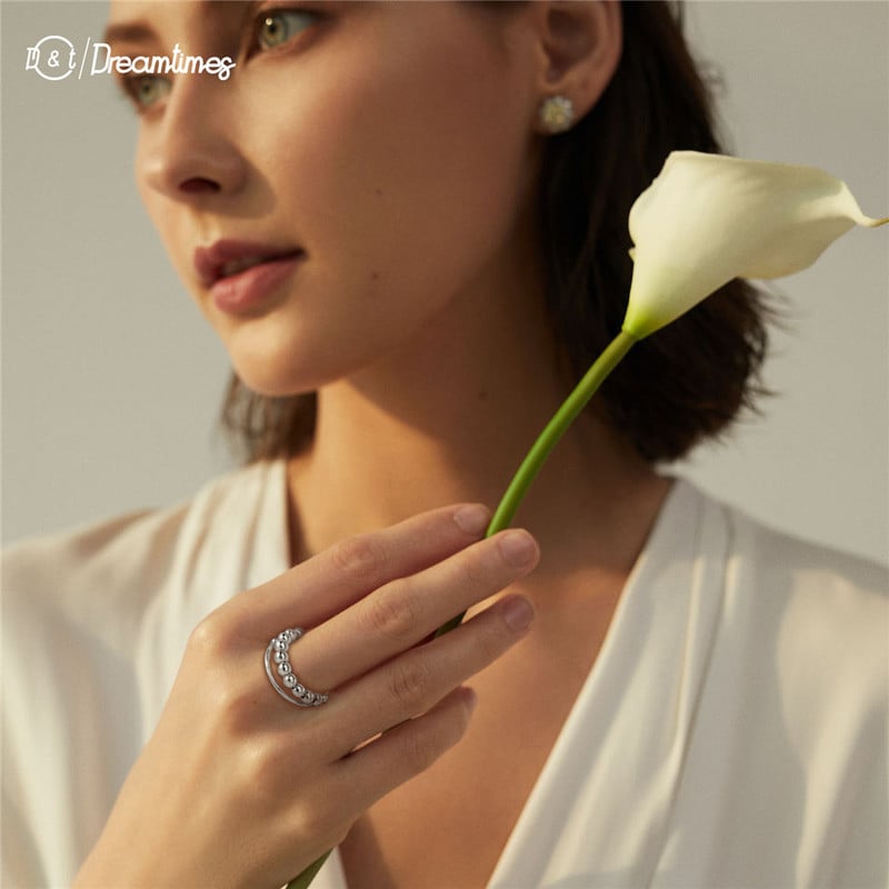 Skyrim rozsdamentes acél forgó gyöngyök szorongásgátló gyűrűk állítható stresszoldó gyűrűk nőknek férfiaknak 2023 divatékszer ajándék