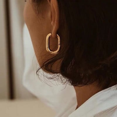Cercei cu litera B de înaltă calitate, pentru femei, bărbați, la modă, elegante, coreeană, minimalistă, auriu, argint, cercei, bijuterii