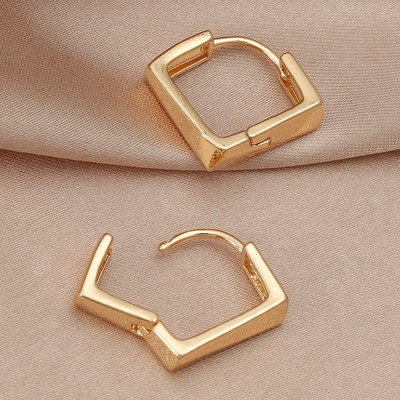 LATS Fashion Distortion Interweave Twist fém kör geometriai kerek karikás fülbevaló nőknek kiegészítők Retro party ékszerek