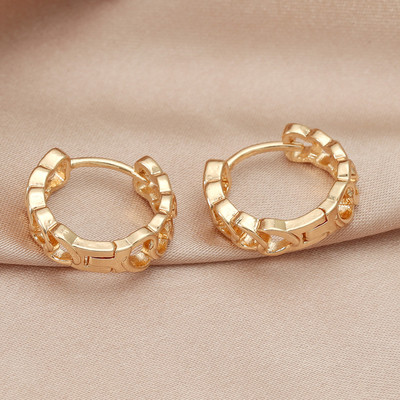 LATS Fashion Distortion Interweave Twist fém kör geometriai kerek karikás fülbevaló nőknek kiegészítők Retro party ékszerek