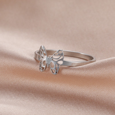 Skyrim Ženski prsten od nehrđajućeg čelika Jednostavno srce Leptir Mjesečeva mijena Geometrijsko prstenje Vjenčani dar za ljubavnika Veleprodaja