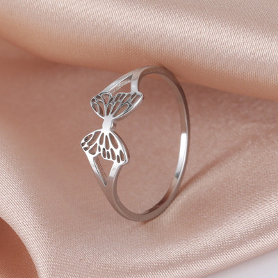 Skyrim Ženski prsten od nehrđajućeg čelika Jednostavno srce Leptir Mjesečeva mijena Geometrijsko prstenje Vjenčani dar za ljubavnika Veleprodaja