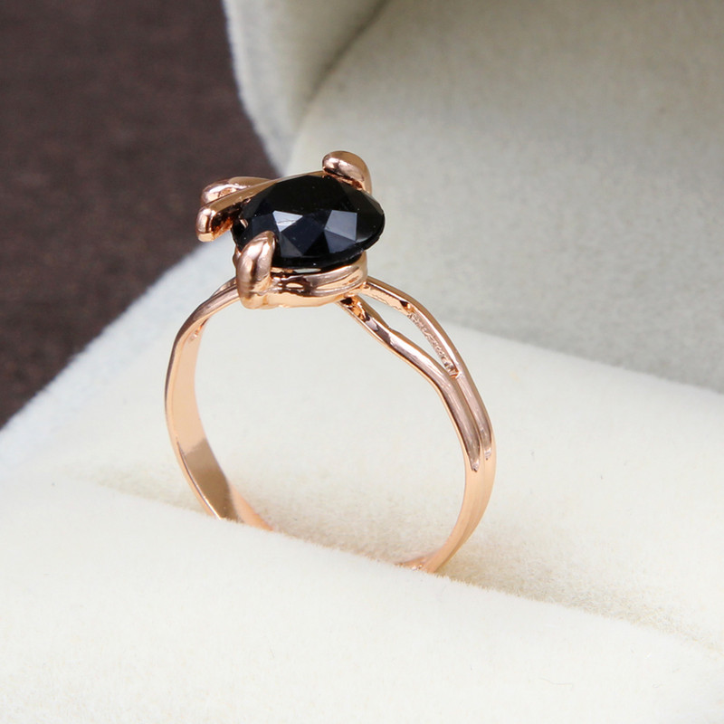 Kvaliteetne must CZ kristallist pulmakaelakee, kõrvarõngas ja sõrmus, 3 komplekti kullavärvi ripatsidega ehete komplekt kingituste hulgimüük ehete komplektid