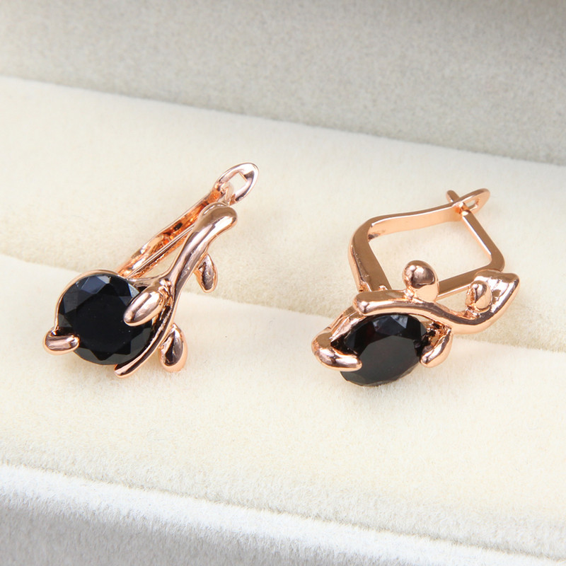 Kvaliteetne must CZ kristallist pulmakaelakee, kõrvarõngas ja sõrmus, 3 komplekti kullavärvi ripatsidega ehete komplekt kingituste hulgimüük ehete komplektid