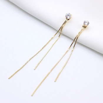 Μόδα κοσμήματα 2020 Νέα χρυσά σκουλαρίκια με φούντα κρυστάλλινα σκουλαρίκια για γυναίκες