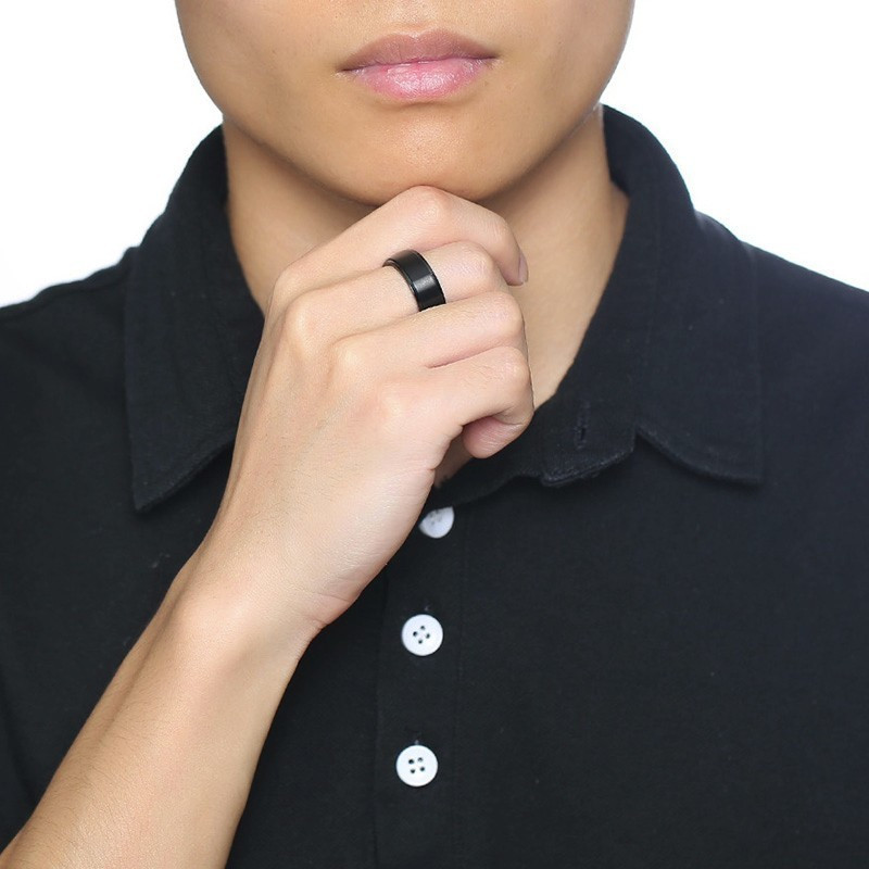 Vnox 6/8mm-es pergető gyűrű férfiaknak stresszoldó tartozék Klasszikus rozsdamentes acél esküvői banda alkalmi viking rúna sport ékszerek