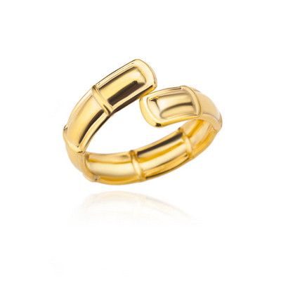 Rozsdamentes acél sima dupla golyós gyöngyök női gyűrűk nyitott arany színű geometriai esküvői pár gyűrűk esztétikus ékszer ajándék