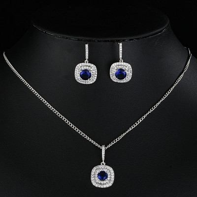 LXOEN luxus AAA cirkon olíva ágú medál szett nőknek divatos fehér rózsa arany színű esküvői ékszer készletek partira