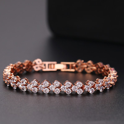 LXOEN luxus AAA cirkon olíva ágú medál szett nőknek divatos fehér rózsa arany színű esküvői ékszer készletek partira