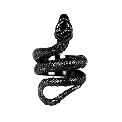 Gyűrű Női Lányoknak Kígyó Mosoly Divat Férfi Ékszerek Vintage Ősi Ezüst Szín Punk Hip Hop Állítható Boho Béka