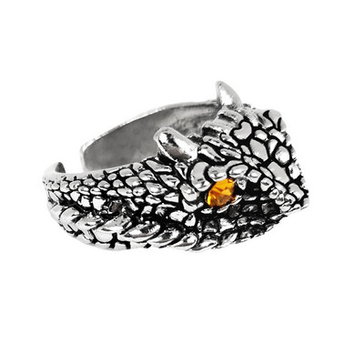 Gyűrű Női Lányoknak Kígyó Mosoly Divat Férfi Ékszerek Vintage Ősi Ezüst Szín Punk Hip Hop Állítható Boho Béka