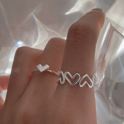 Set de inele pentru femei de modă Punk Cool Anillos Vintage, simplu, negru, cu lanț în cruce, seturi de inele, accesorii pentru femei, bijuterii, cadouri, petrecere