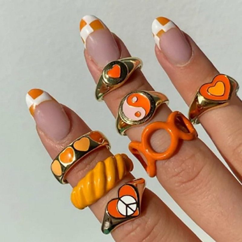 Cseppolaj szerelmes gyűrű nőknek Egyszerű, könnyű luxus női mosolygós pillangó ékszerek születésnapi parti ajándékok nagykereskedés közvetlen értékesítés