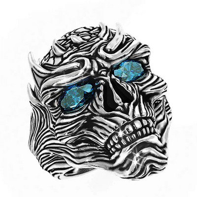 Huitan Viking Mitologia nordică Giant Wolf Bărbați Inel Totem de apărare Wolf Fashion Hip Hop Rock Unisex Inel de deget Punk Cadou