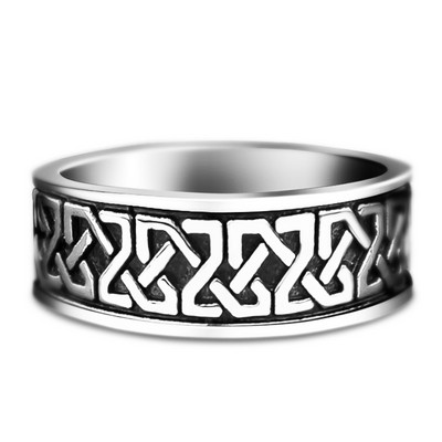 Huitan Viking Mitologia nordică Giant Wolf Bărbați Inel Totem de apărare Wolf Fashion Hip Hop Rock Unisex Inel de deget Punk Cadou